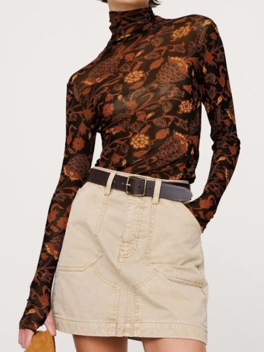 BR Sheer Mesh Long Sleeve